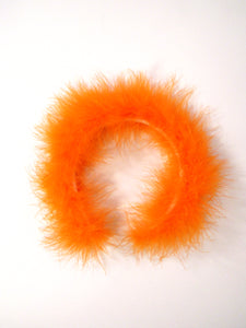 "Fuzzy Halo" Headband, Orange