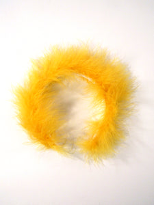 "Fuzzy Halo" Headband, Yellow