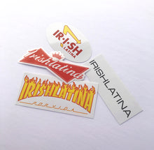 Pack of 4 "IRISHLATINA" Stickers